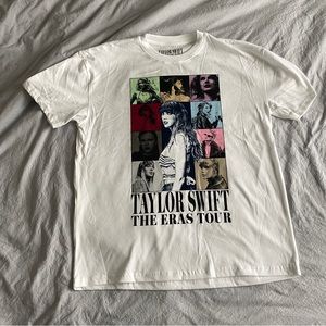 TAYLOR SWIFT ERAS TOUR OFFICIAL MERCH WHITE TEE SIZE SMALL